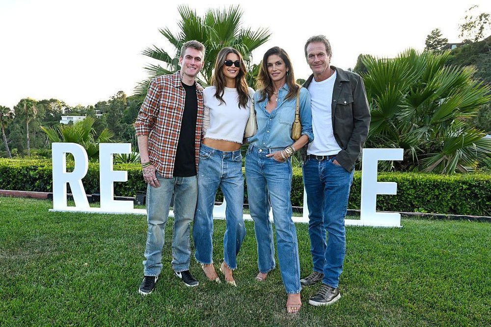 La familia Gerber-Crawford posaba junta a menudo.