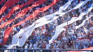 Los hinchas de Nacional en el Gran Parque Central