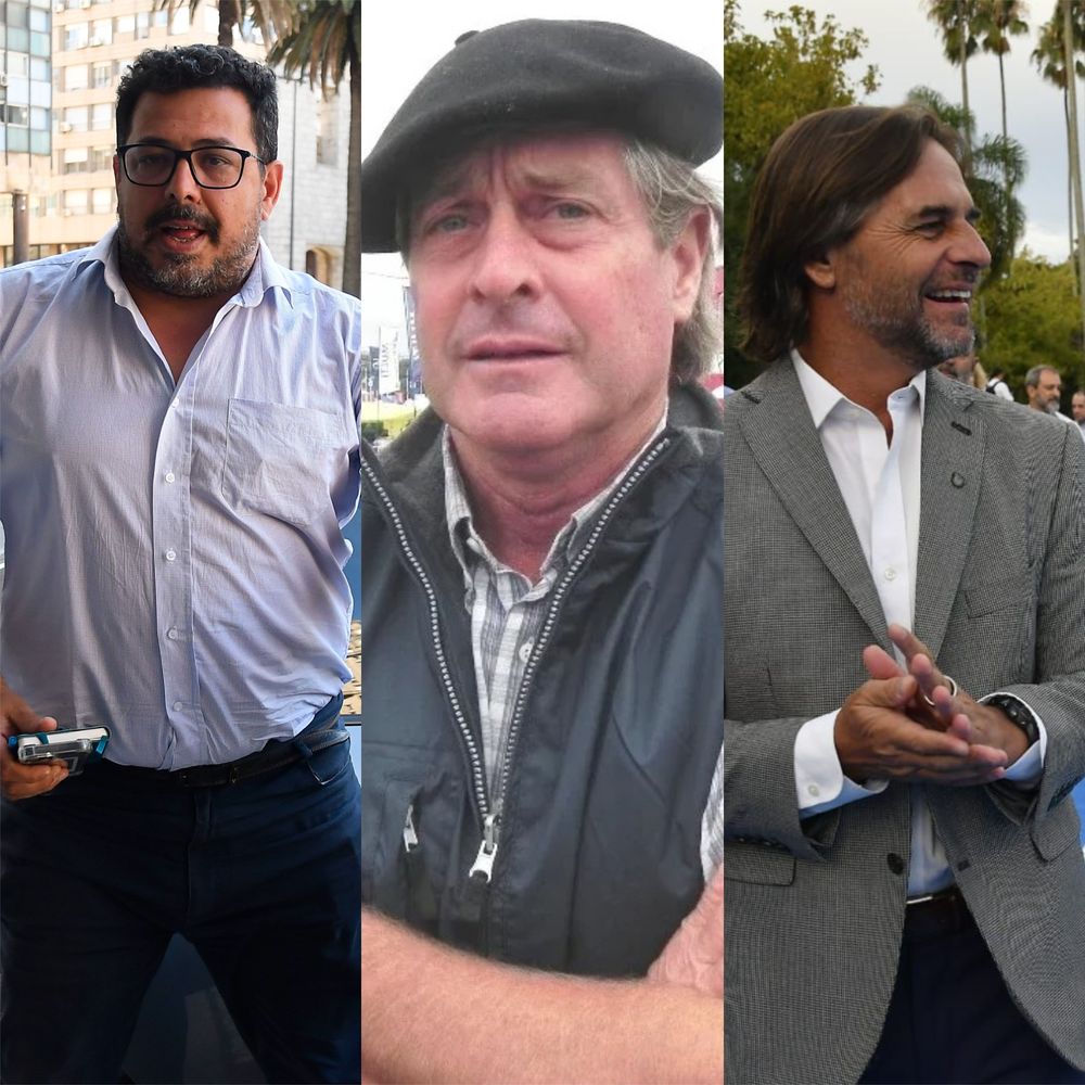 Alejandro Sánchez, Guillermo Besozzi y Luis Lacalle Pou