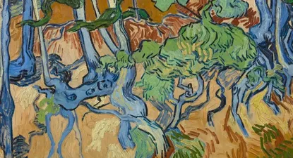 Raíces de árboles es probablemente la última obra que pintó Vincent Van Gogh