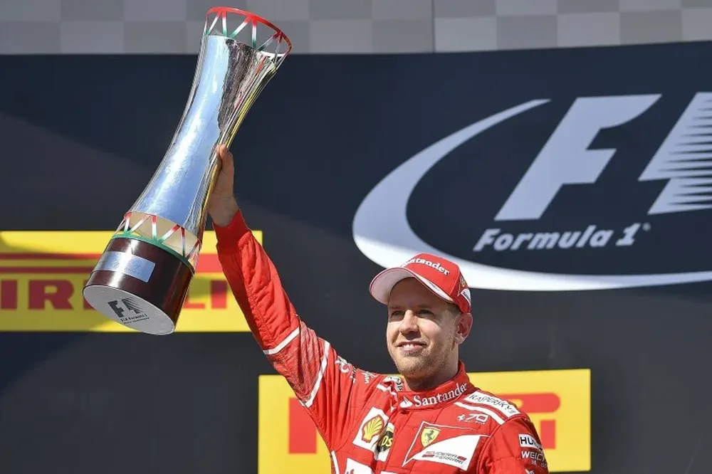 Sebastian Vettel festejó en Hungría