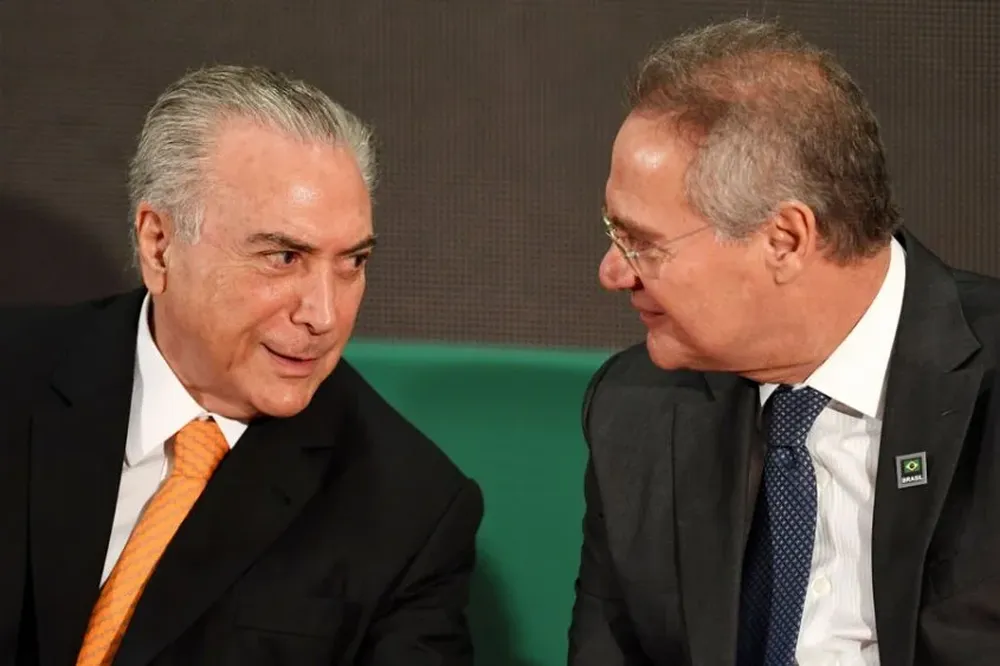 Michel Temer y Renan Calheiros