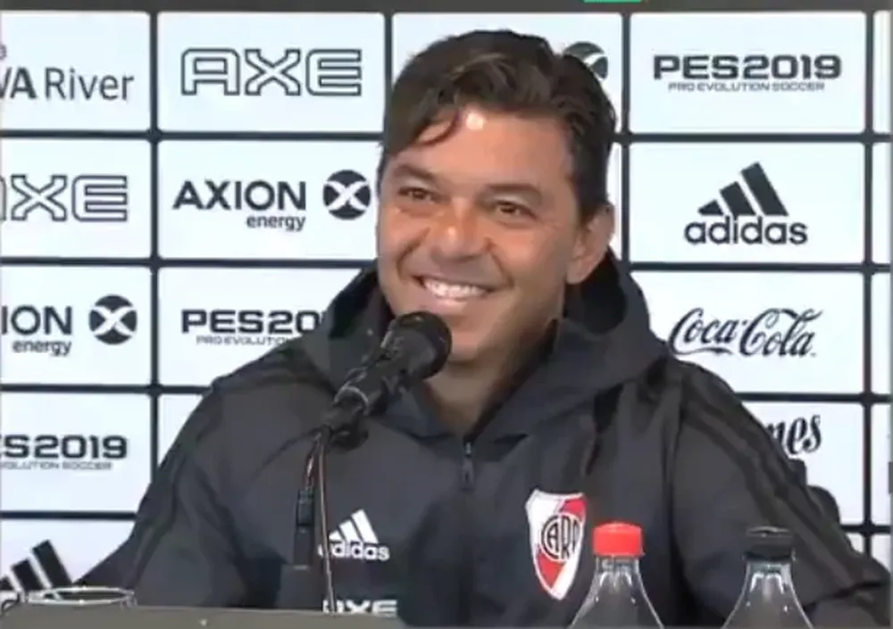Marcelo Gallardo en conferencia de prensa