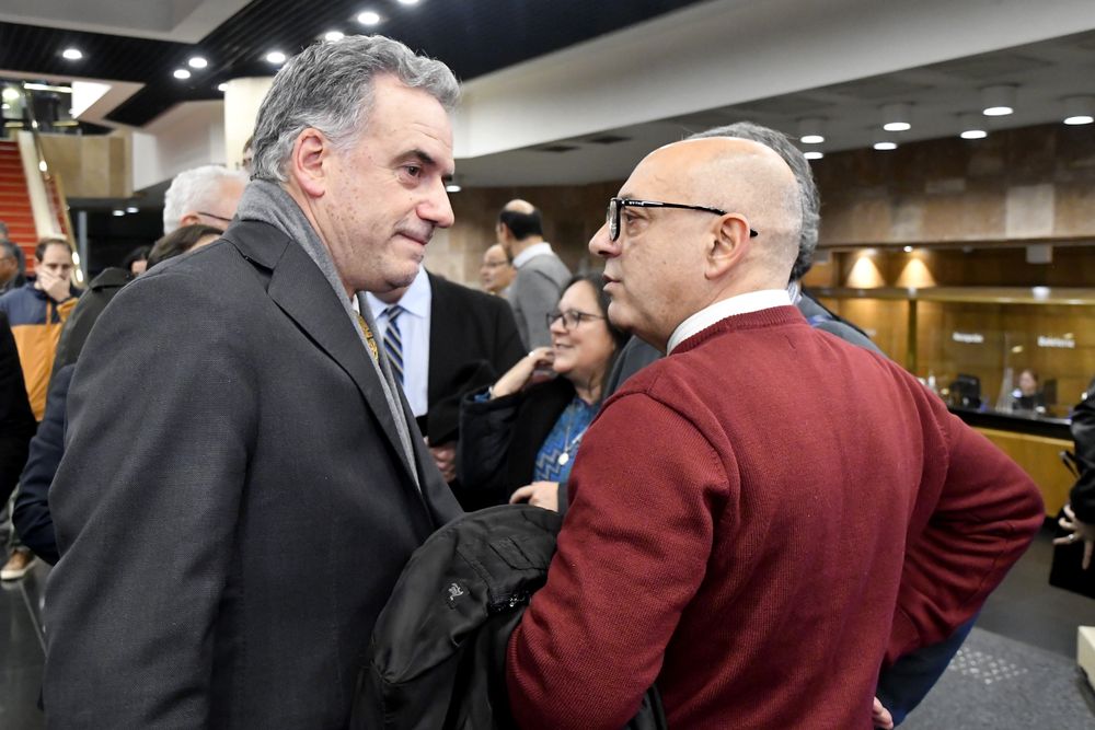 Yamandú Orsi y Marcelo Abdala. Archivo