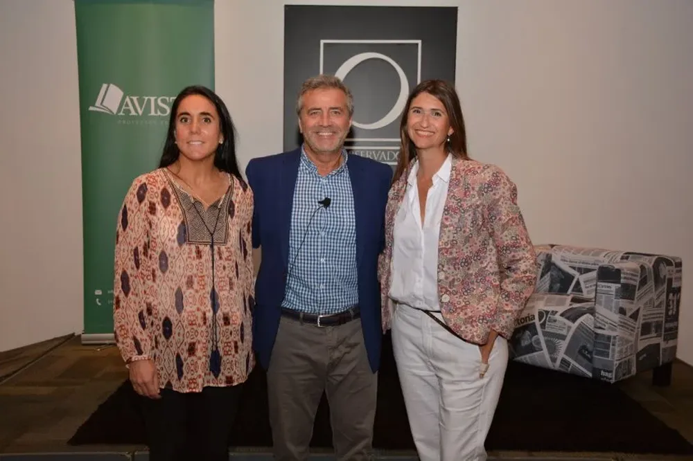 María Eugenia Mones, Norbert Monfort y Ana Inés Maranges