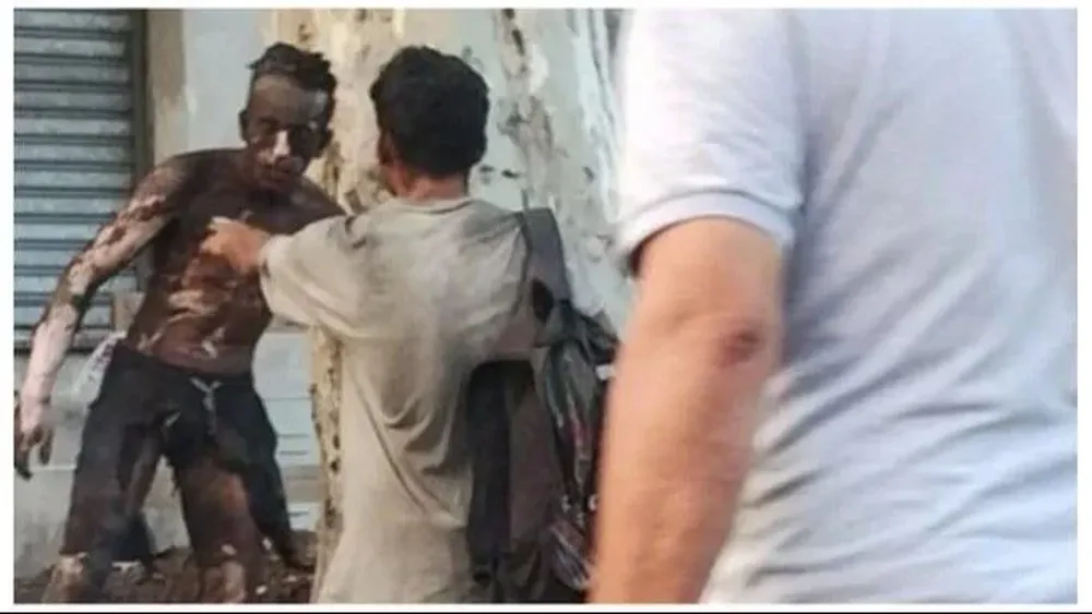 Así salió de la zanja el joven tras la descarga eléctrica