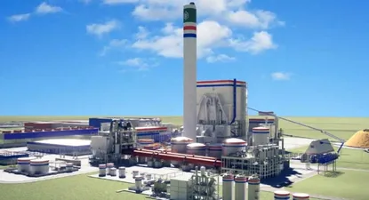 La planta que se proyecta construir en la región de Concepción en Paraguay.