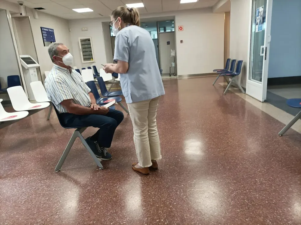 Uso de mascarillas en centros de salud