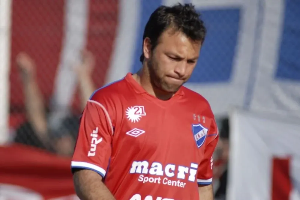 Horacio Peralta en su etapa de futbolista de Nacional