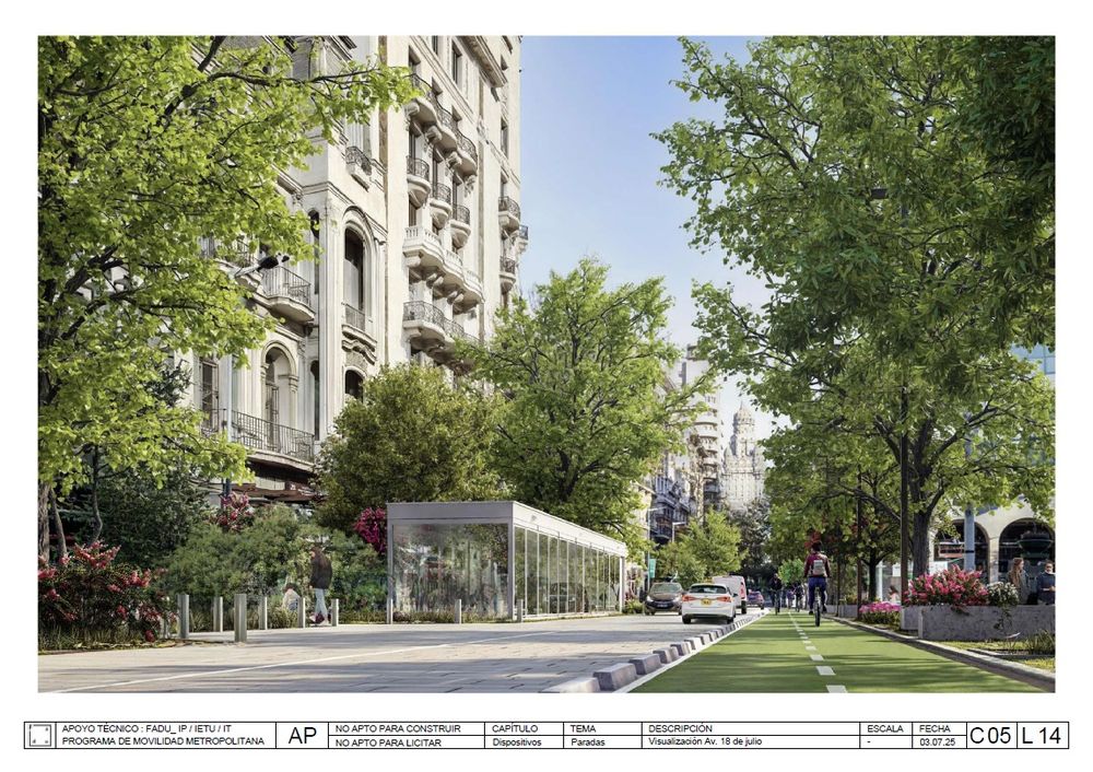 Render del proyecto de movilidad metropolitana de la FADU