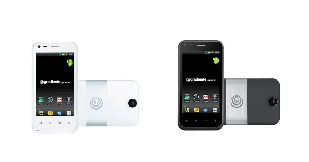 El Iphone de Gradiente se vende en Brasil en blanco o negro a unos US$ 304 y corre con sistema operativo Android