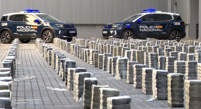 La cocaína incautada en A Pobra do Caramiñal, Galicia.&nbsp;