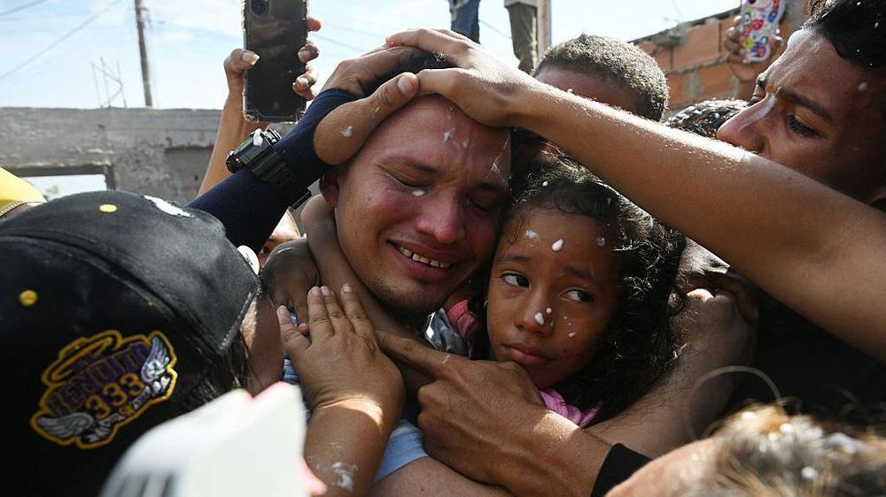 Mervin Yamarte, cuatro meses después, al llegar a su casa en Venezuela.