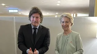 Javier Milei y Úrsula Von der Leyen