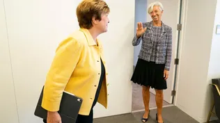 Kristalina Georgieva junto a Christine Lagarde