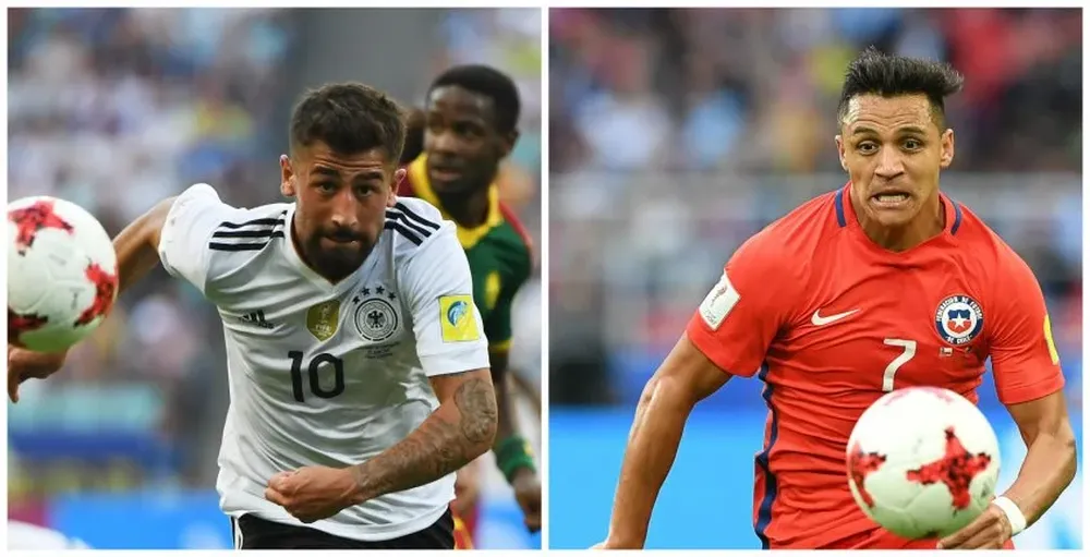 Kerem Demirbay y Alexis Sánchez