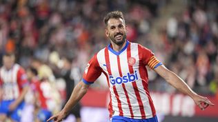 Cristhian Stuani celebra un nuevo gol para Girona