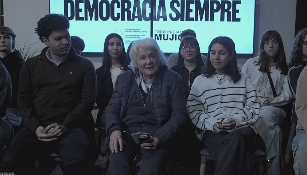 El mensaje por videoconferencia de Lucía Topolansky