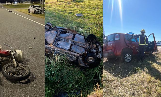 Tres accidentes el 31 en Uruguay