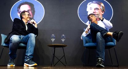 Sergio Fogel y Nicolás Jodal en el primer Foro de Capital Privado de Uruguay. 