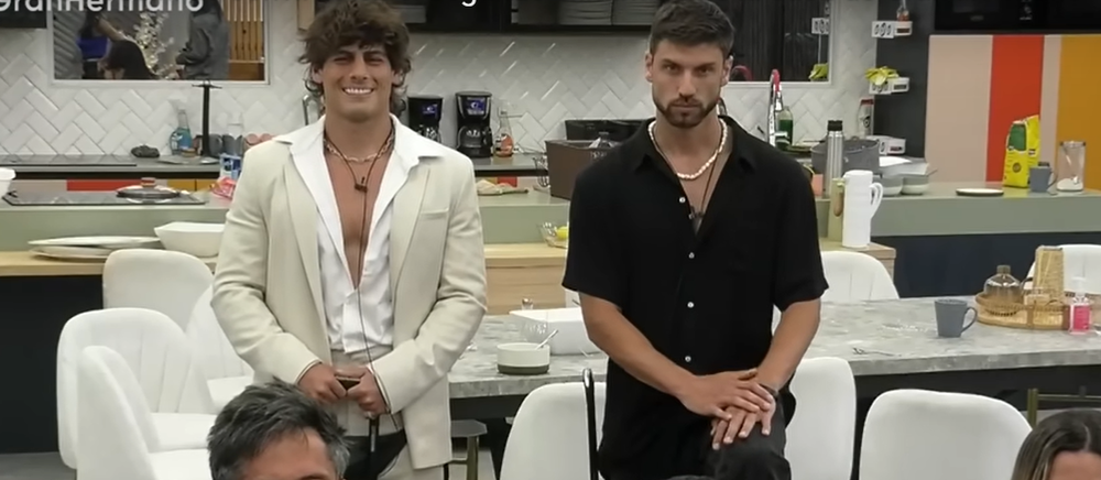 Renato Rossini y Santiago Algorta en la gala de eliminación de Gran Hermano