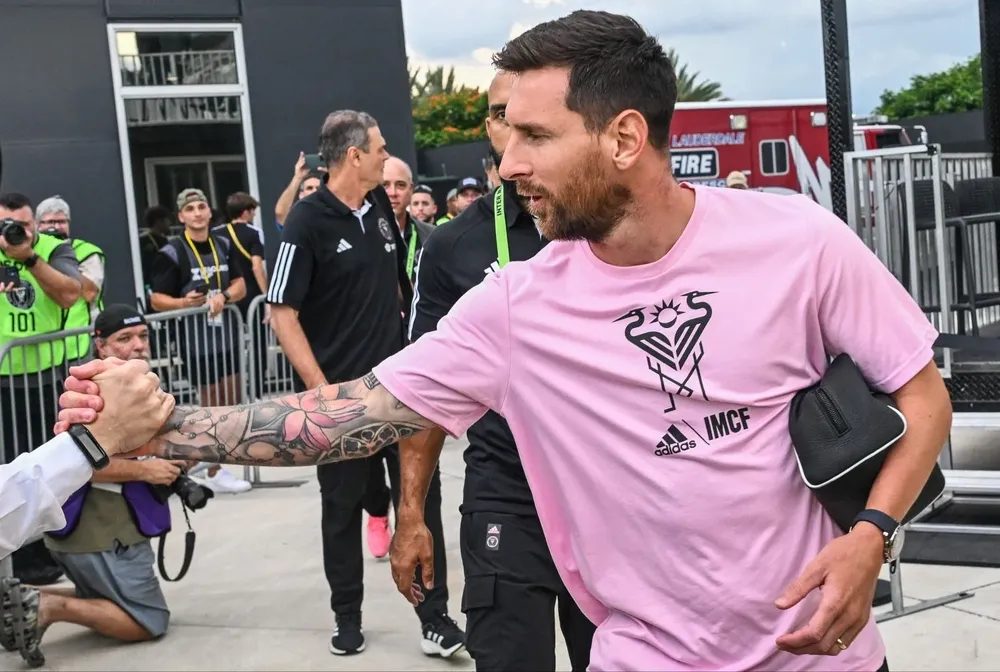 Así llegó Messi este miércoles a su tercer partido con Inter Miami