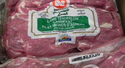 Carne ovina de exportación.