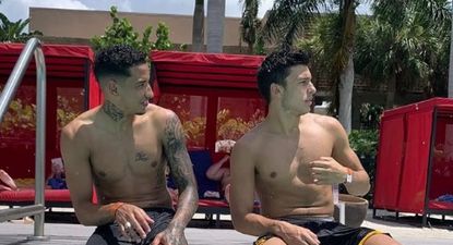 La foto que subió Agustín Canobbio junto a Juan Izquierdo