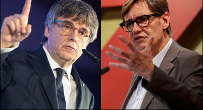 Carles Puigdemont y Salvador Illa&nbsp;