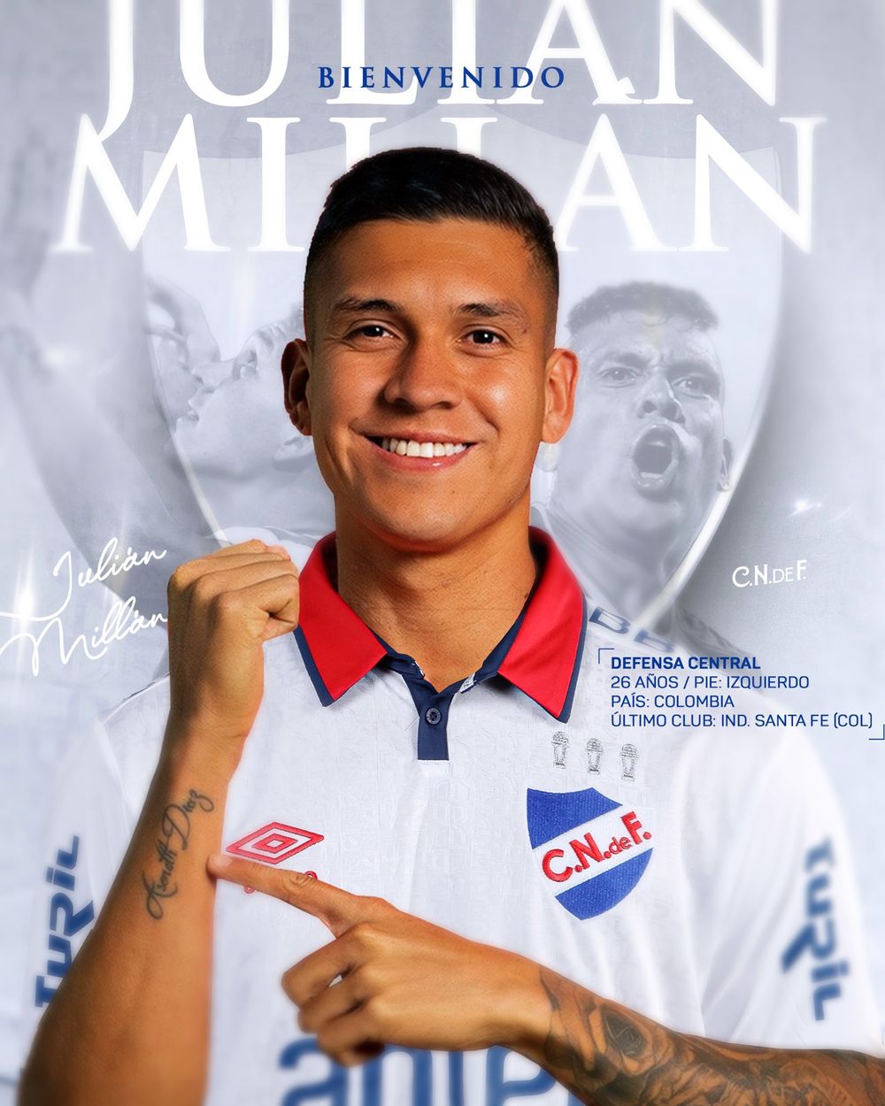 Julián Millán, nuevo jugador de Nacional