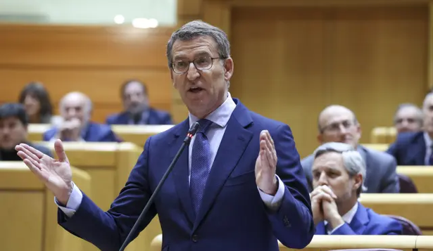 Alberto Núñez Feijóo, líder del Partido Popular en el Senado