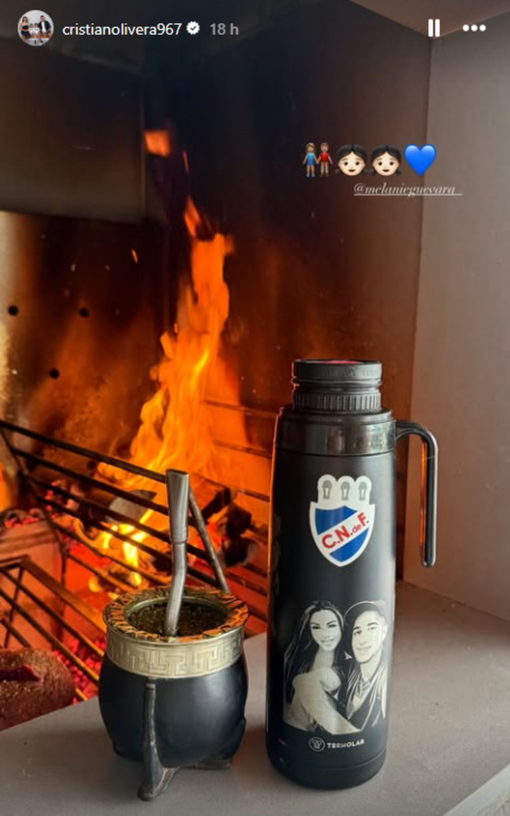 La foto que subió Kike Olivera La foto que subió Kike Olivera