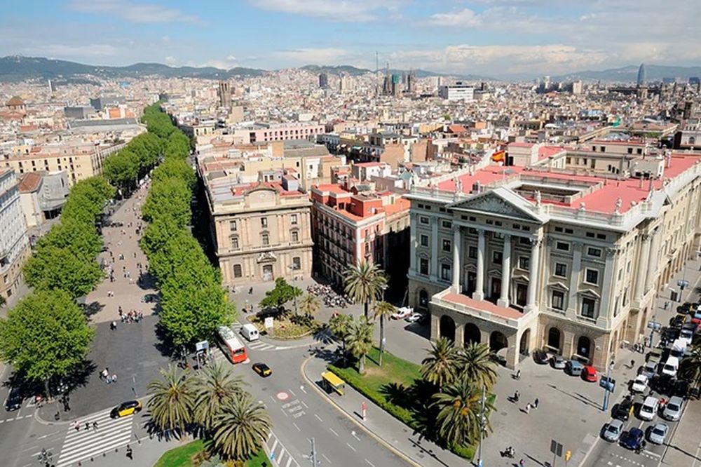 Vista aérea de Barcelona.