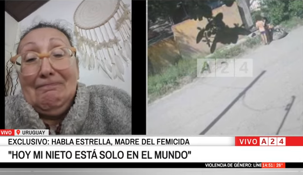 Estrella, madre de Pablo Laurta. Crédito: captura A24