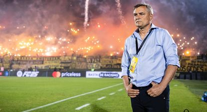 Diego Aguirre y el recibimiento de los hinchas de Peñarol ante Botafogo por Copa Libertadores