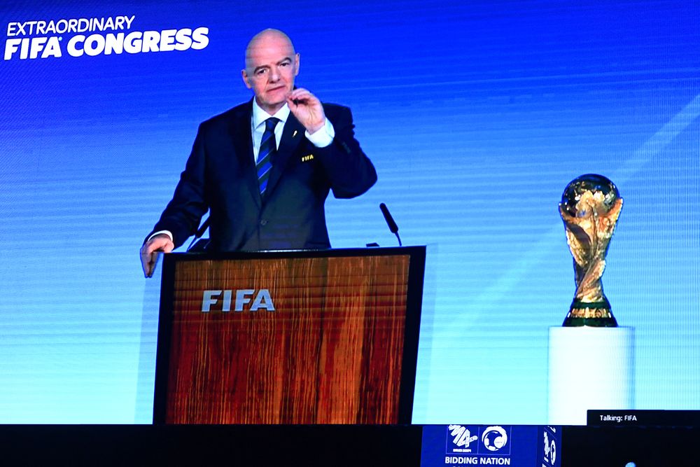 Congreso extraordinario de FIFA presidido por Gianni Infantino Congreso extraordinario de FIFA presidido por Gianni Infantino
