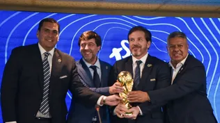 Alonso junto a Domínguez, Tapia y Harrison