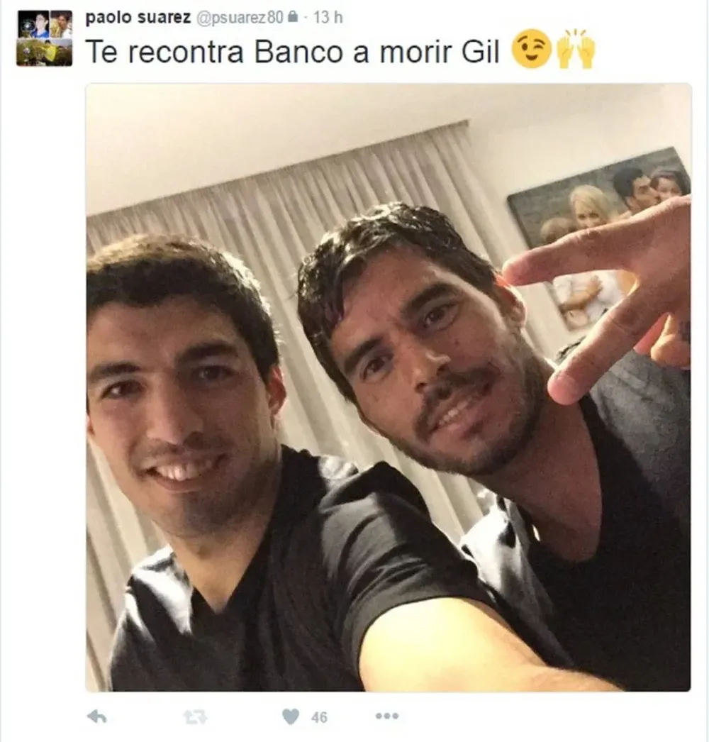 Paolo Suárez con Luis