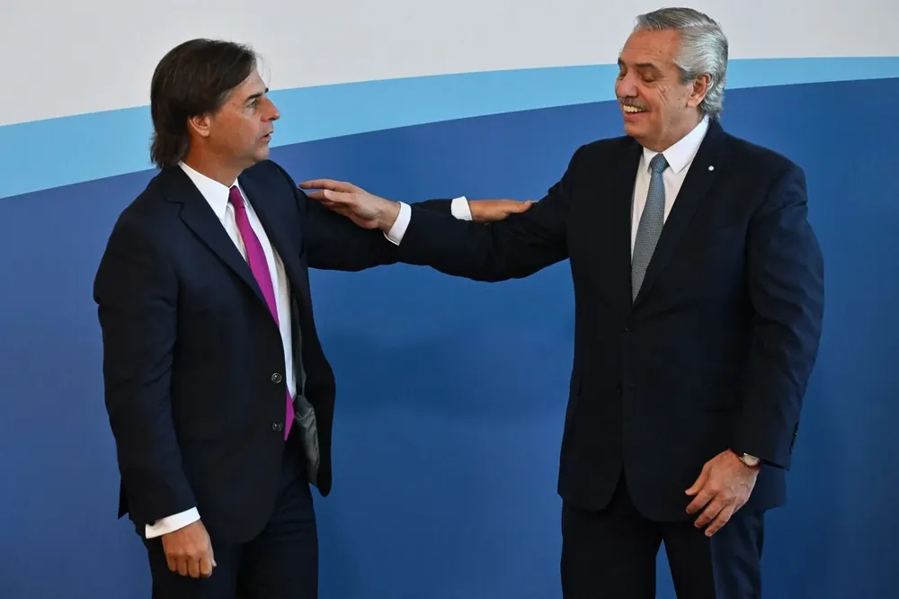 Lacalle y Fernández en la cumbre del Mercosur