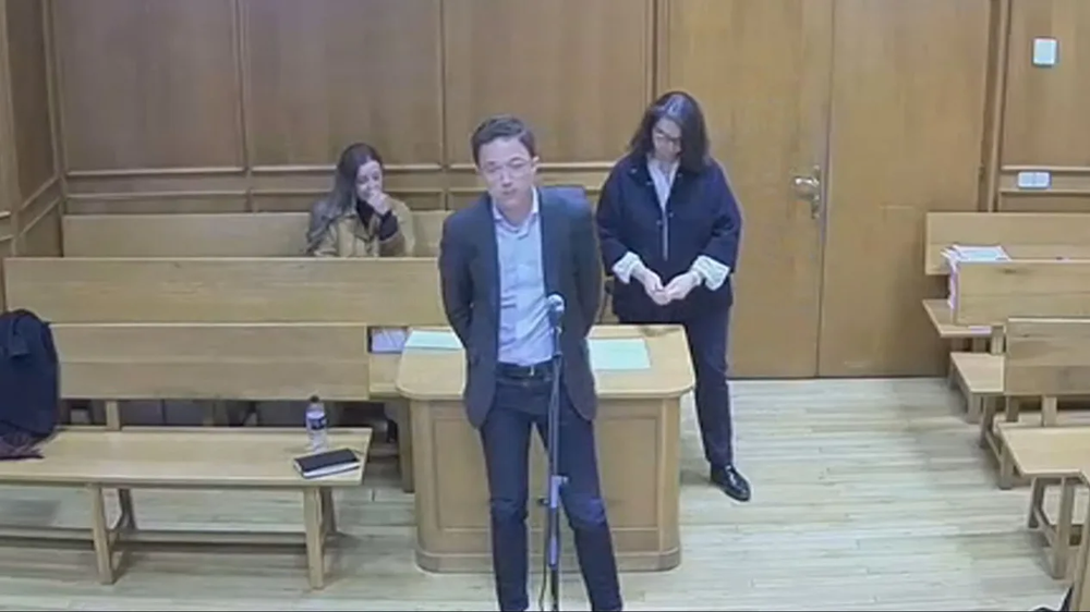 Imagen televisiva de la declaraci&oacute;n judicial de &Iacute;&ntilde;igo Errej&oacute;n