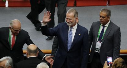 Felipe VI en la ceremonia de inauguración del X Congreso Internacional de la Lengua Española. EFE