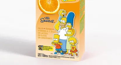 Los Simpson, la nueva cara de los jugos Conaprole