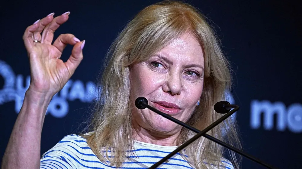 Cecilia Roth durante la rueda de prensa de los Premios Platino