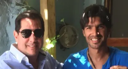 El Loco con el presidente de Sol de América