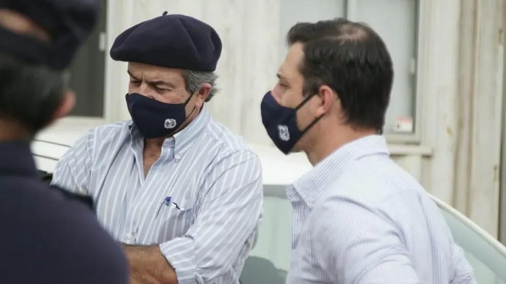 El ministro de Ganadería, Carlos María Uriarte y el director de Servicios Agrícolas, Leonardo Olivera, visitaron Nueva Palmira.