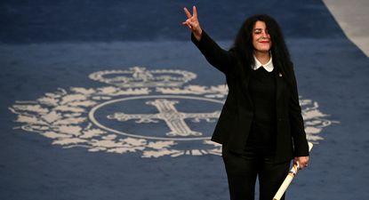 Marjane Satrapi, durante la ceremonia de los Princesa de Asturias.