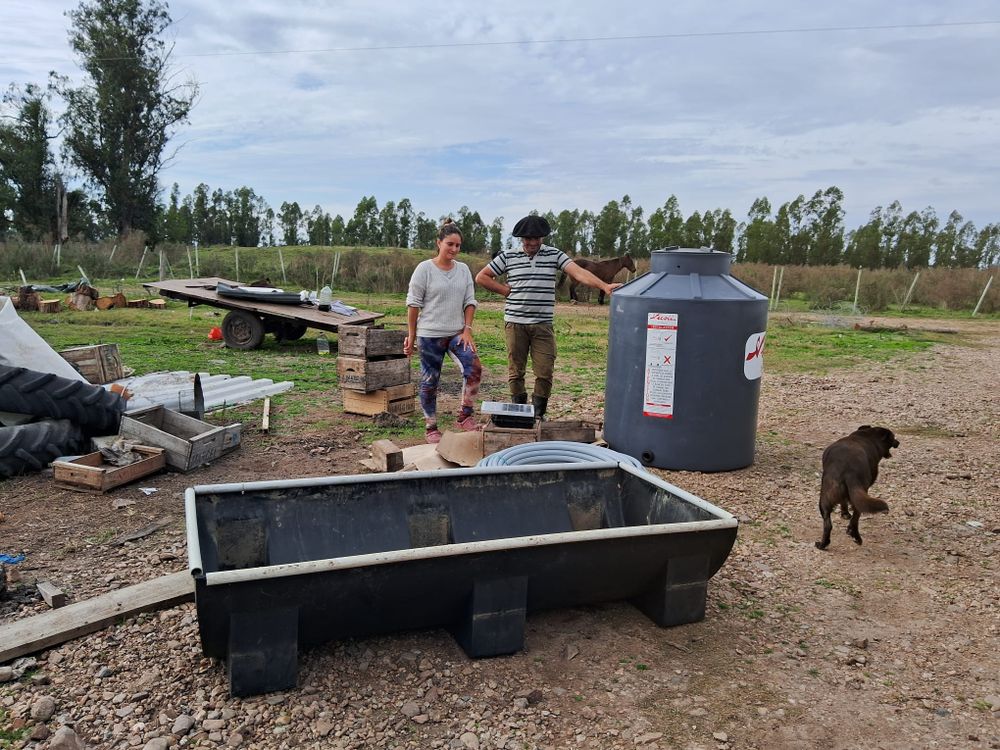 Ganaderos de San Ramón y Tala fueron beneficiados para un mejor acceso al recurso agua siendo cuidadosos con la fuente del recurso.