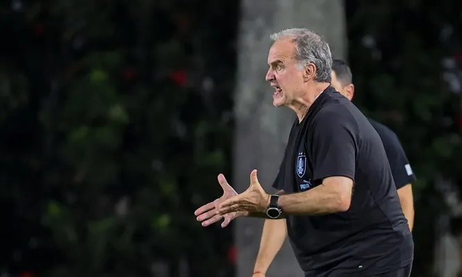Marcelo Bielsa, entrenador de Uruguay