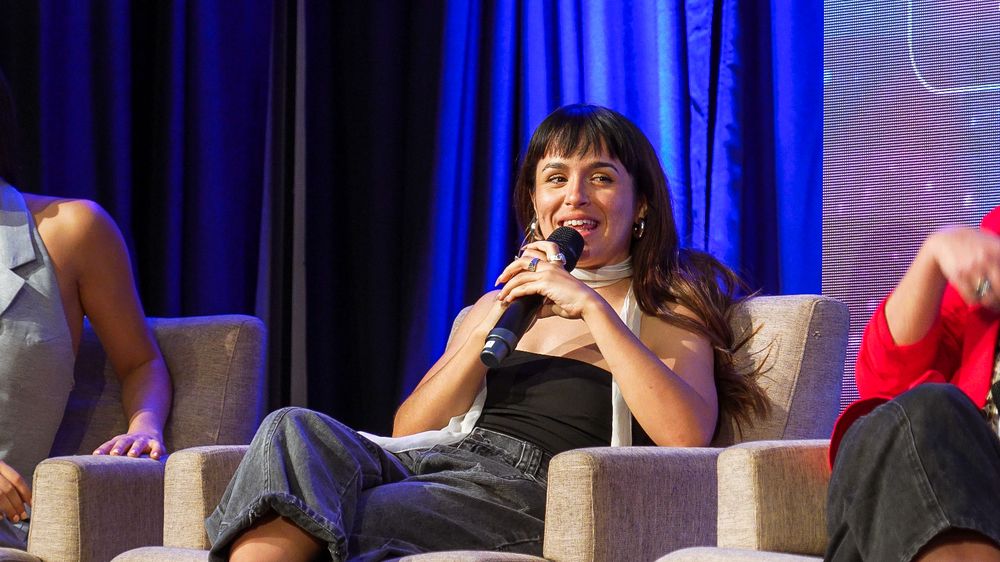 Evitta Luna en el Media Show Uruguay