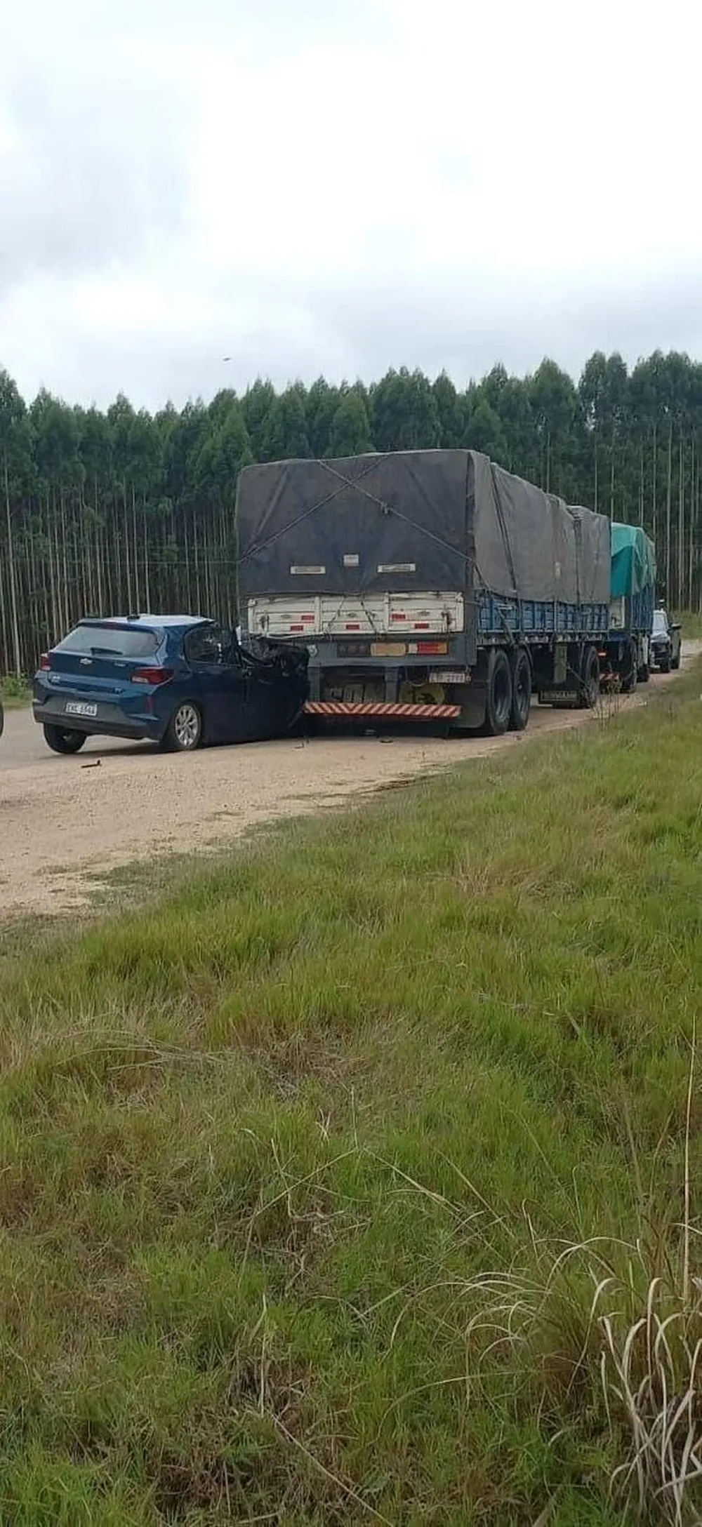 Foto de los vehículos después del accidente